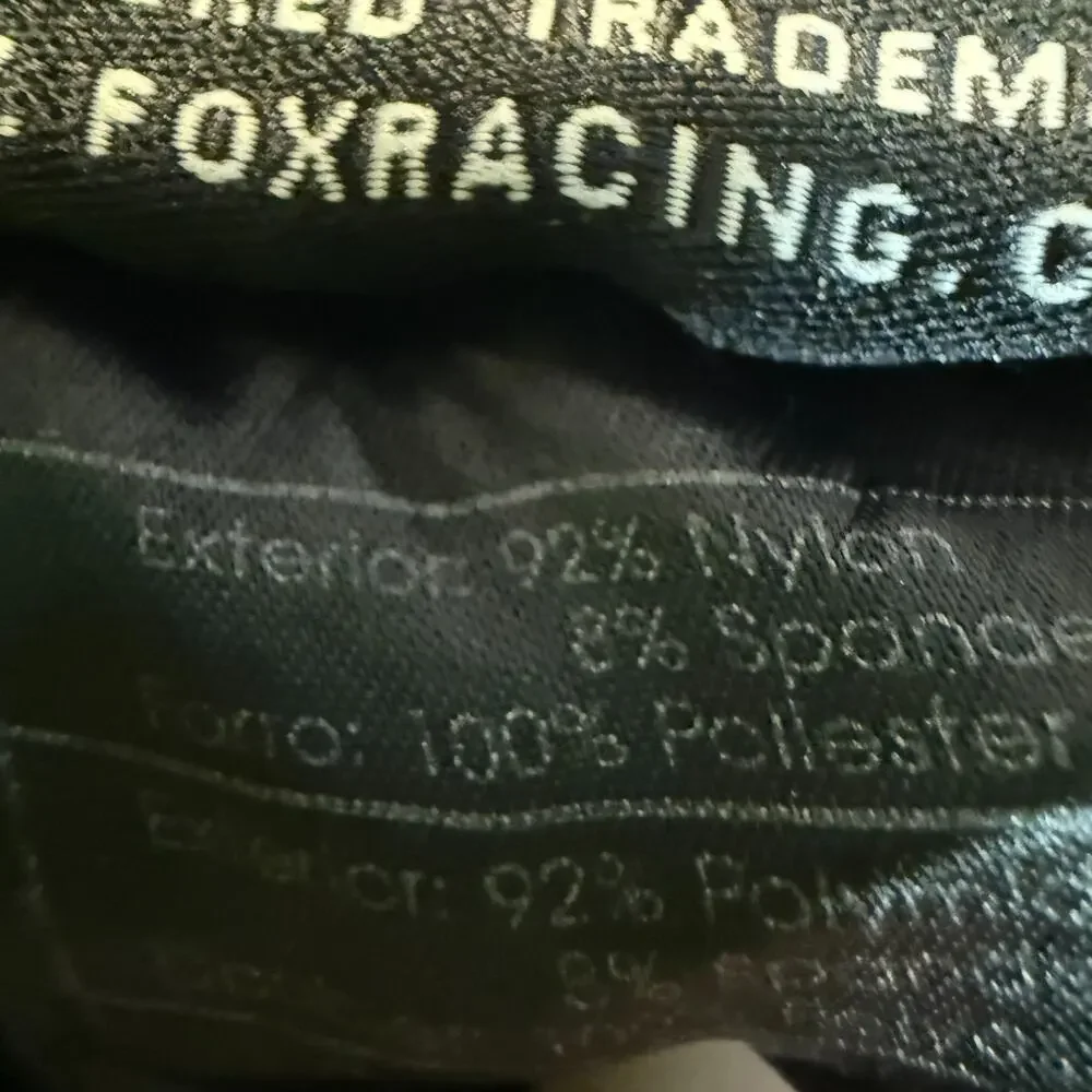 Fox Racing Cycling Shorts Mens Medium Black Red Trim Reflective Drawstring Cargo